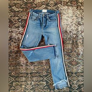 McGuire Ibiza Side Stripe ankle Crop Jeans